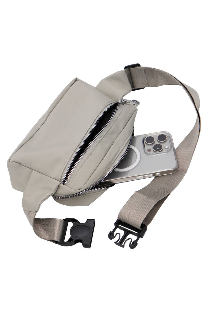 Minimal Matte Neutral Solid Belt Bag Fanny Pack