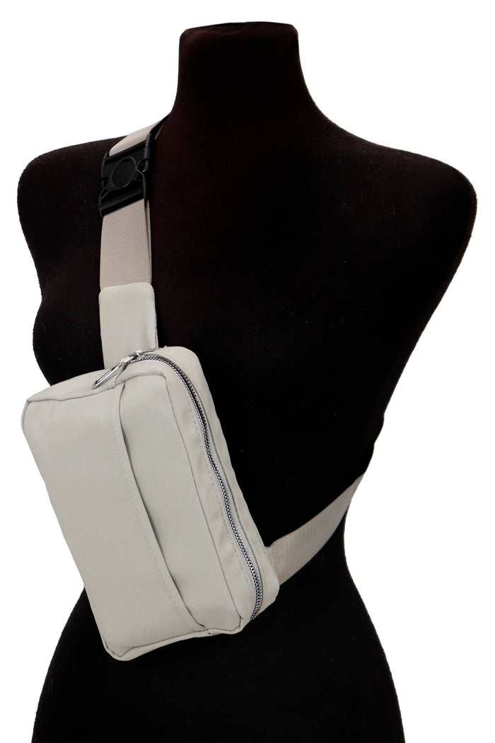Minimal Matte Neutral Solid Belt Bag Fanny Pack