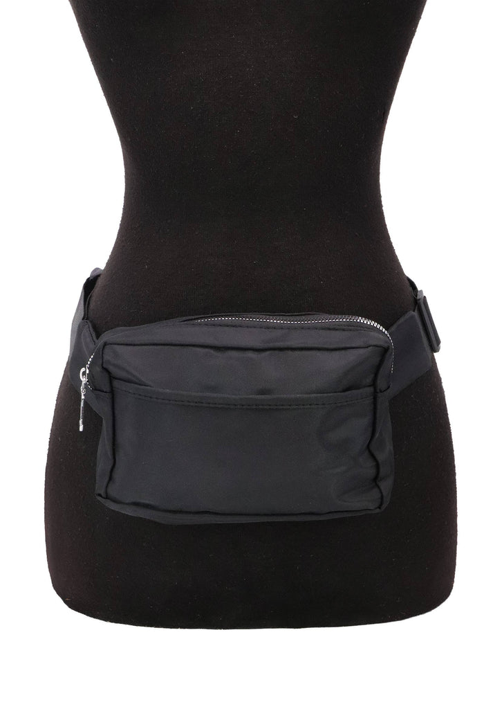 Minimal Matte Solid Belt Bum Fanny Pack