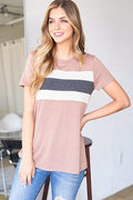Mocha/Oatmeal/Charcoal Block Top