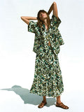 | Montecito Linen Maxi Skirt - Tropics | Faherty Brand