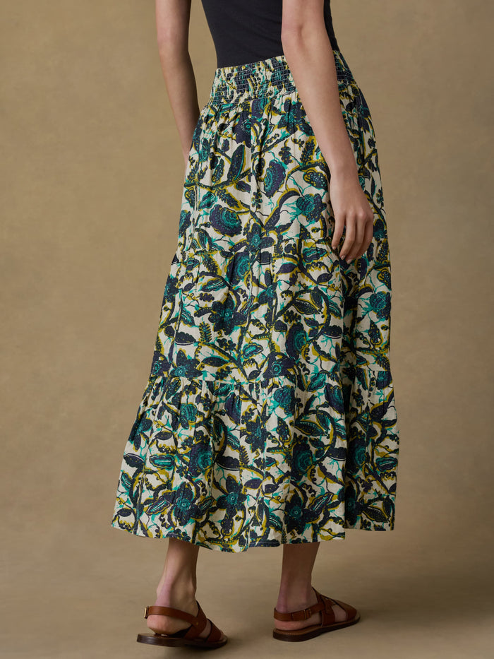 | Montecito Linen Maxi Skirt - Tropics | Faherty Brand