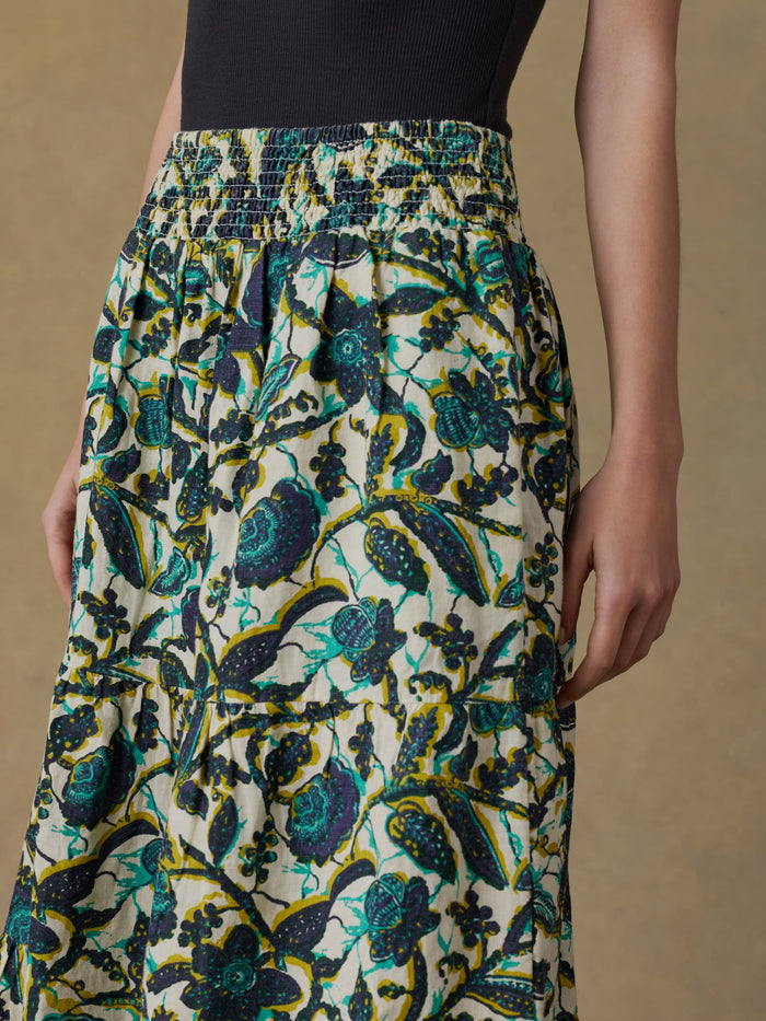 | Montecito Linen Maxi Skirt - Tropics | Faherty Brand