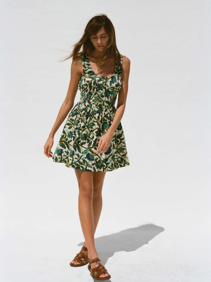 | Montecito Linen Mini Dress - Tropics | Faherty Brand