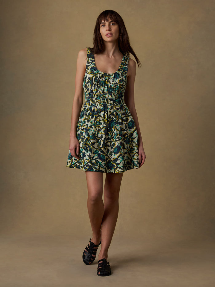 | Montecito Linen Mini Dress - Tropics | Faherty Brand