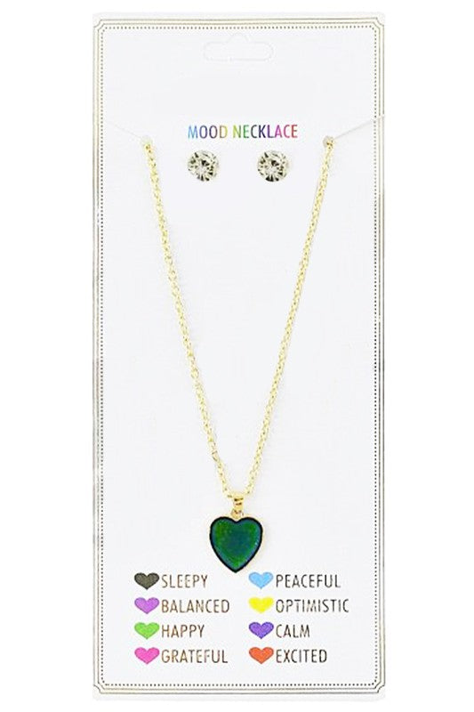 Mood Necklace W/ Earrings