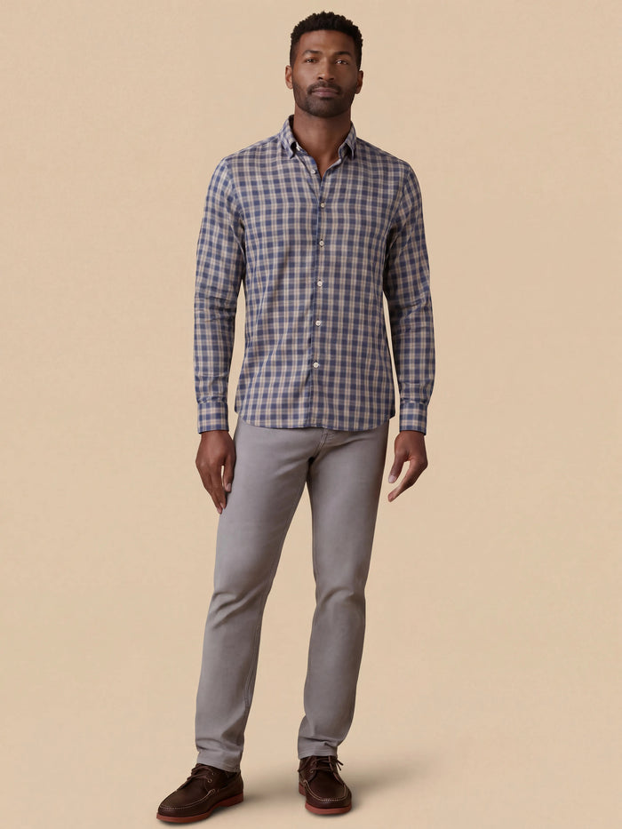 | Movement™ Monterey Shirt - Navy Seas Plaid | Faherty Brand