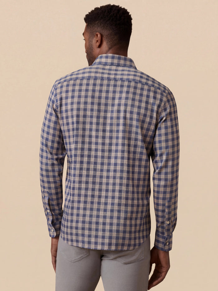 | Movement™ Monterey Shirt - Navy Seas Plaid | Faherty Brand