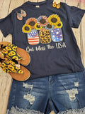 Navy God Bless the USA shirt