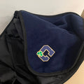 Navy Nylon and Fleece Picnic Blanket