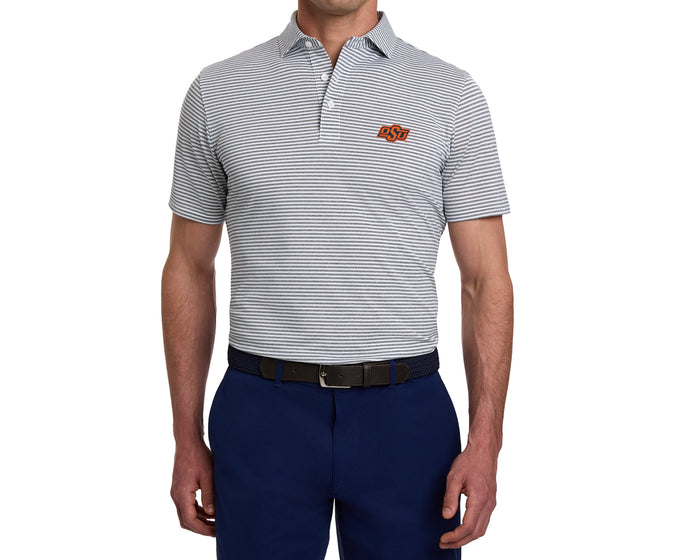 Oklahoma State University Maxwell Shirt: Gray & White