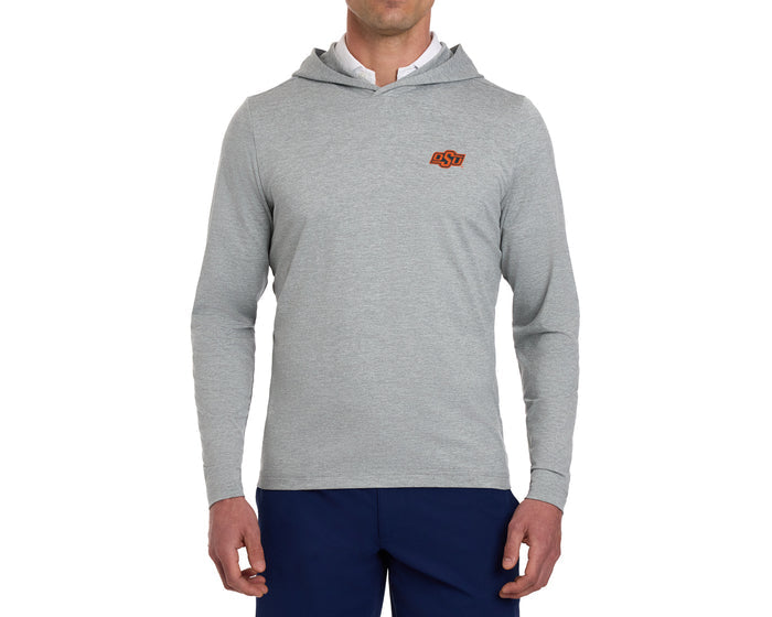 Oklahoma State University Stowe Hoodie: Heathered Gray