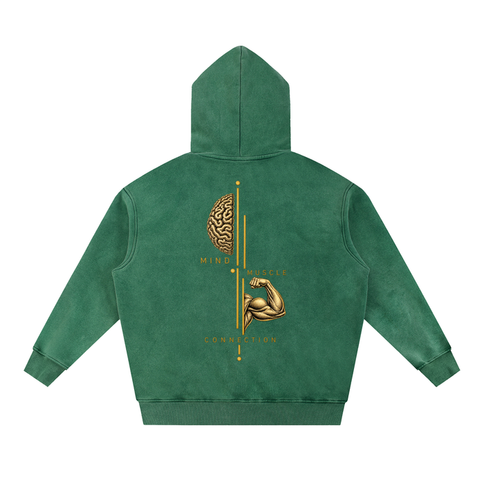Pain Is Temporary Snow Wash Fleece Oversize Hoodie