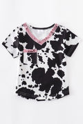 Peach/Pink Sequin Cow Shirt