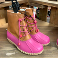 Pink duck boot