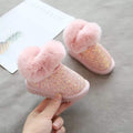 Pink glitter Fur Boots