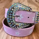 Pink Patterned Belts
