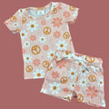 Pink Peace Flower 2PC