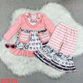Pink/Blk Stripe Pocket Bell Set
