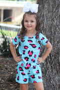 Pink/Blue Leopard set