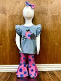 Pink/Blue Pumpkin Bell Set