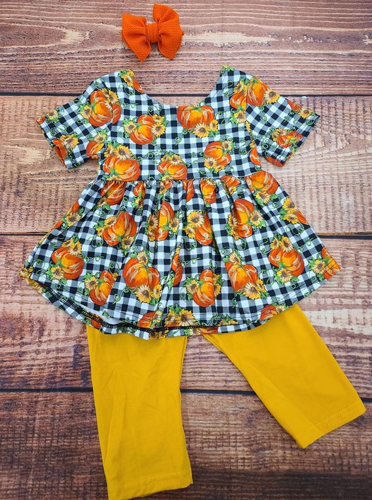 Pumpkin Peplum 2pc