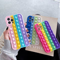 Rainbow Stripe pop it Phone case