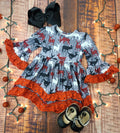 Red Lace Deer Dress