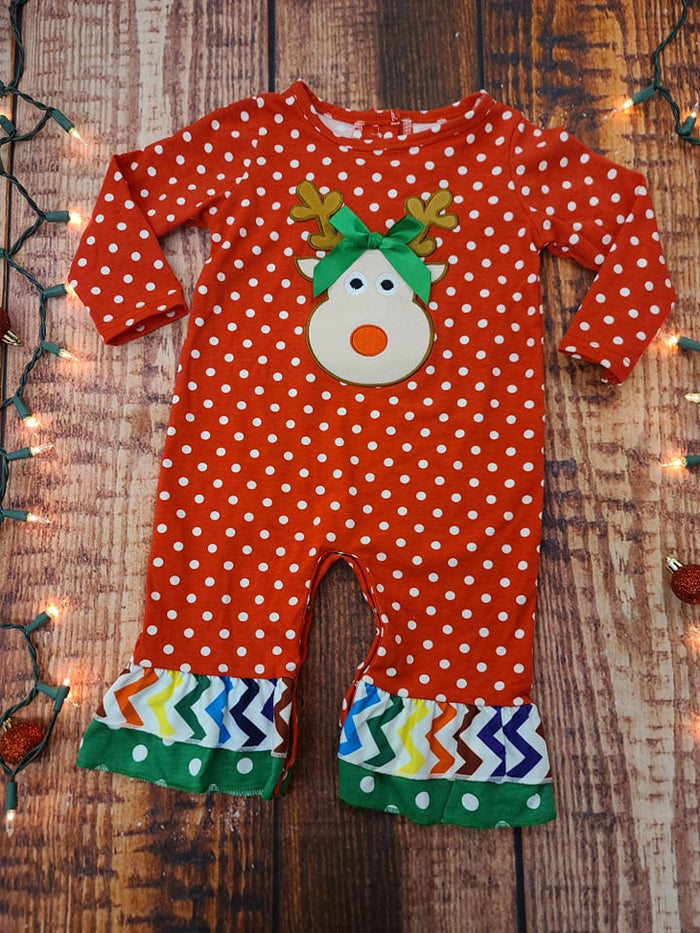 Red Polka Dot Reindeer