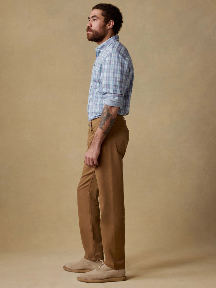 | Reserve Twill 5-Pocket Pant - Kodiak Brown | Faherty Brand