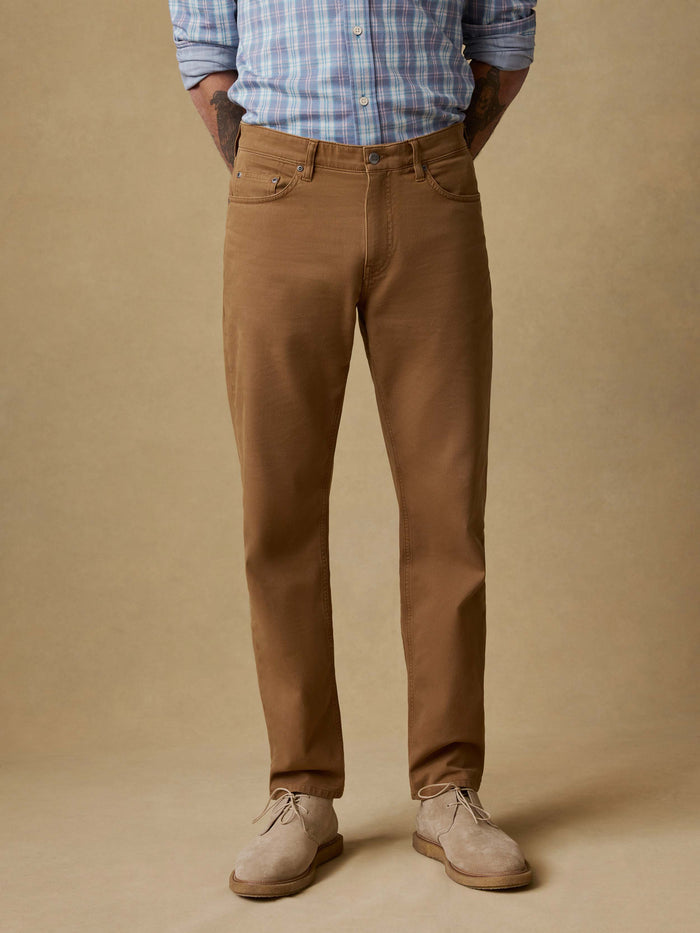 | Reserve Twill 5-Pocket Pant - Kodiak Brown | Faherty Brand