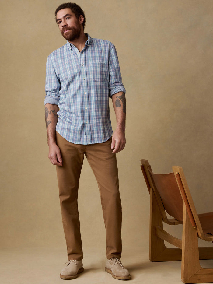 | Reserve Twill 5-Pocket Pant - Kodiak Brown | Faherty Brand