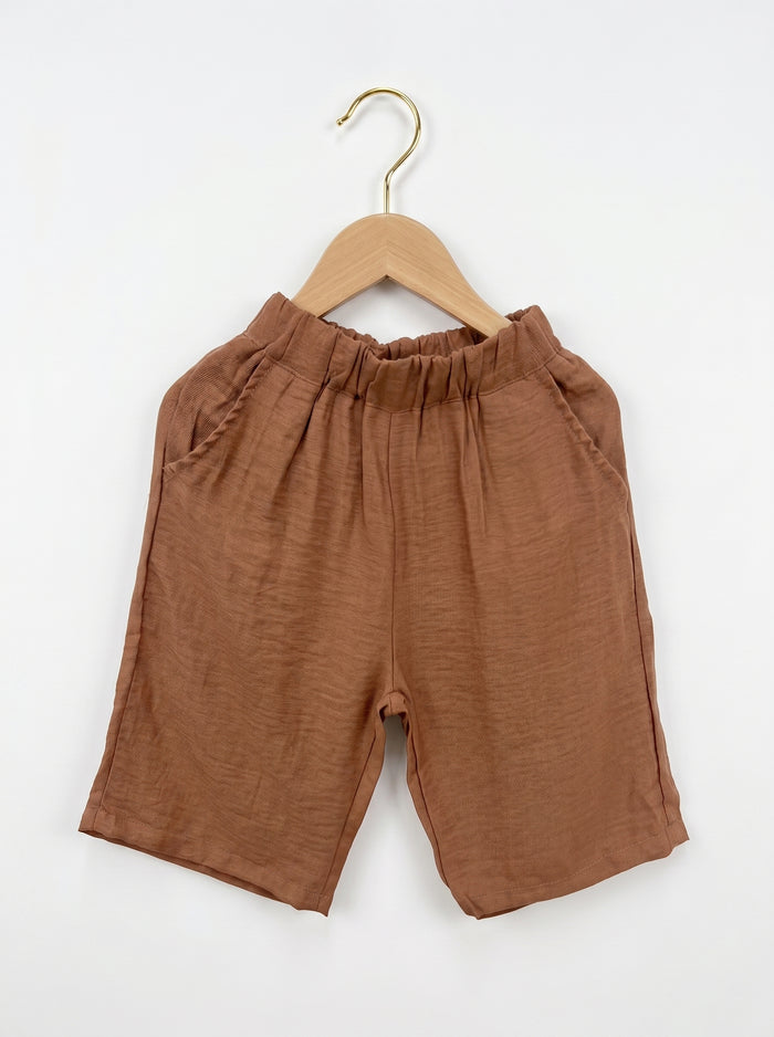 🤎 Ribbed Tee & Cami Wide-Leg Pants Set