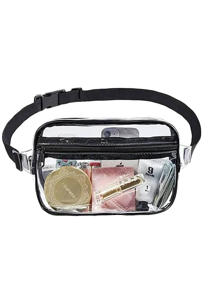 Round Clear Durable PVC Waist Bum Bag Fanny Pack