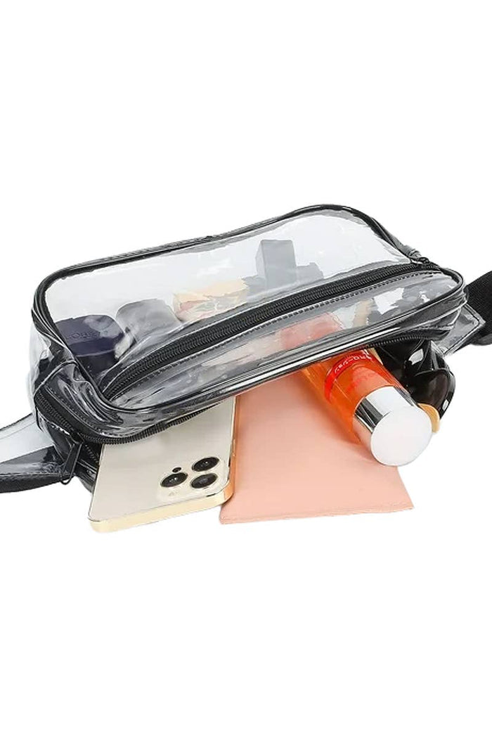 Round Clear Durable PVC Waist Bum Bag Fanny Pack