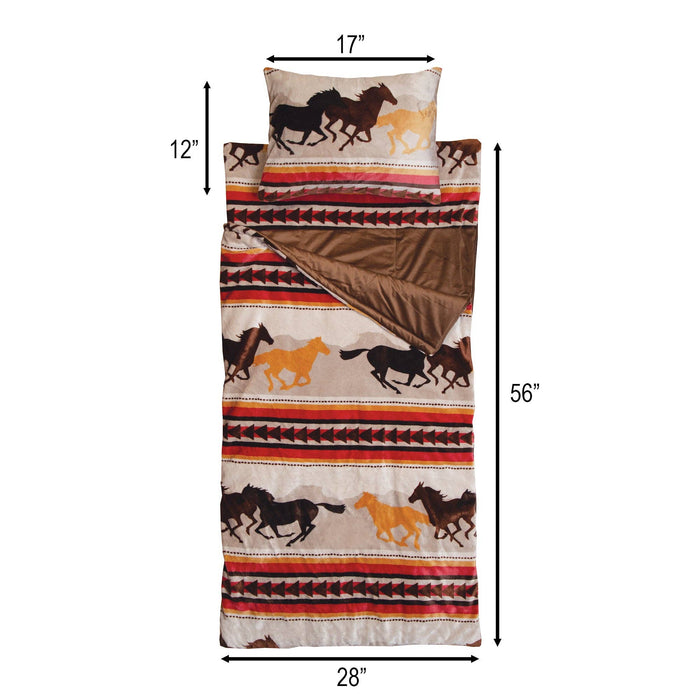 Running Horses Slumber Bag
