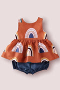 Rust/Denim Rainbow 2pc