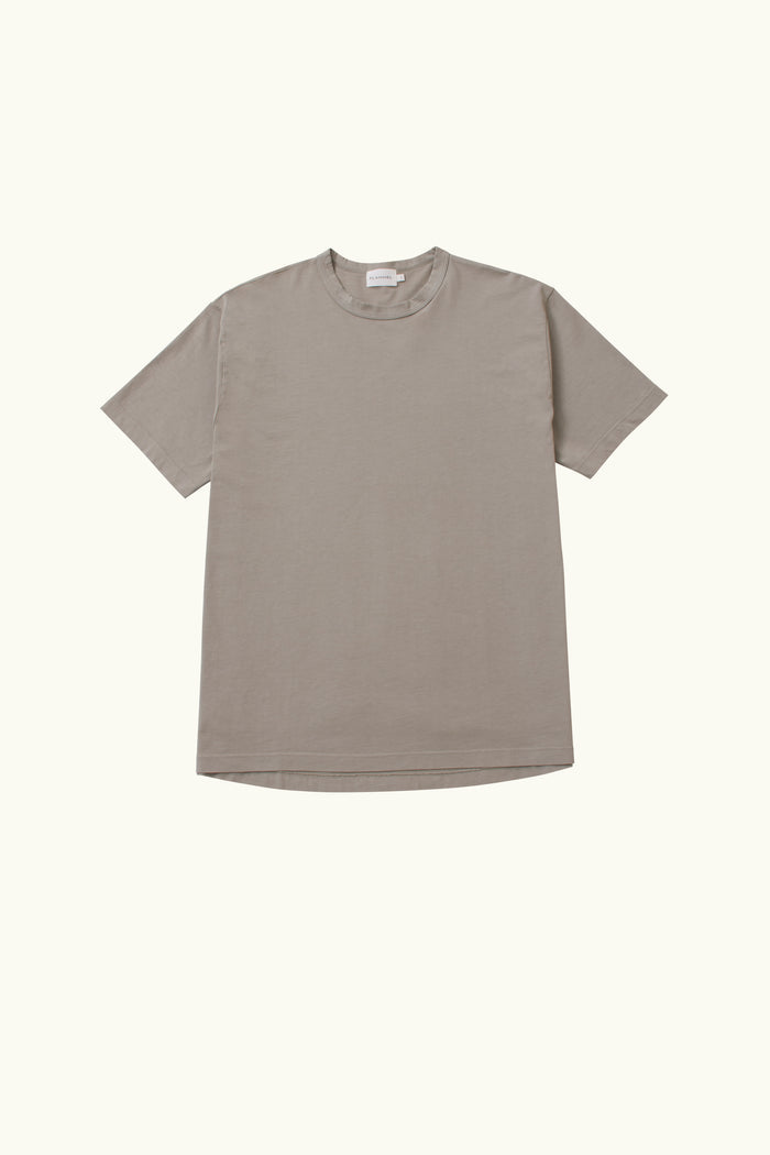 Oat cotton t-shirt on a white background