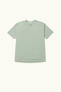 Light green cotton t-shirt on a white background