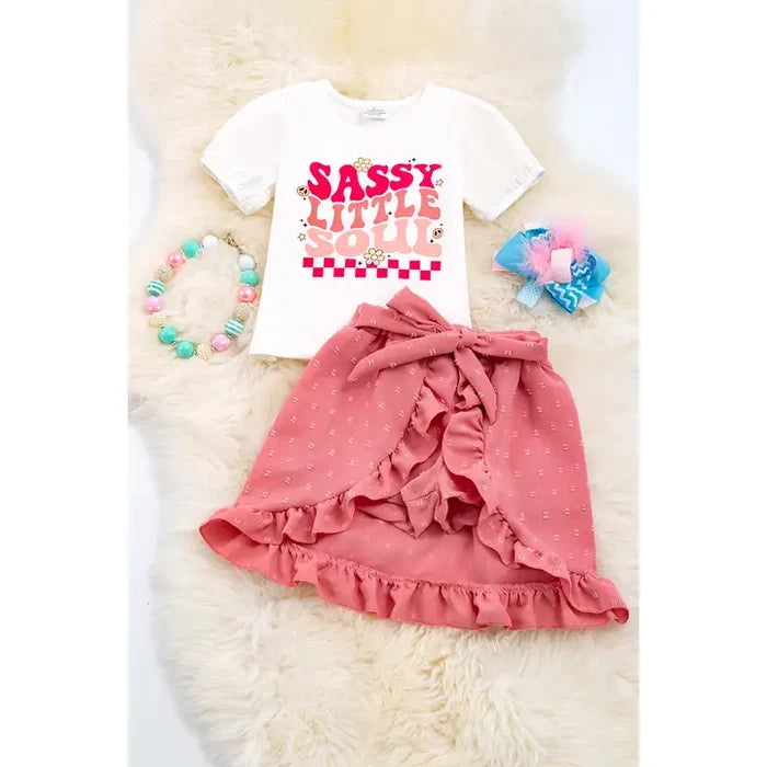 Sassy little soul skort set