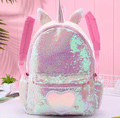 sequin heart backpack