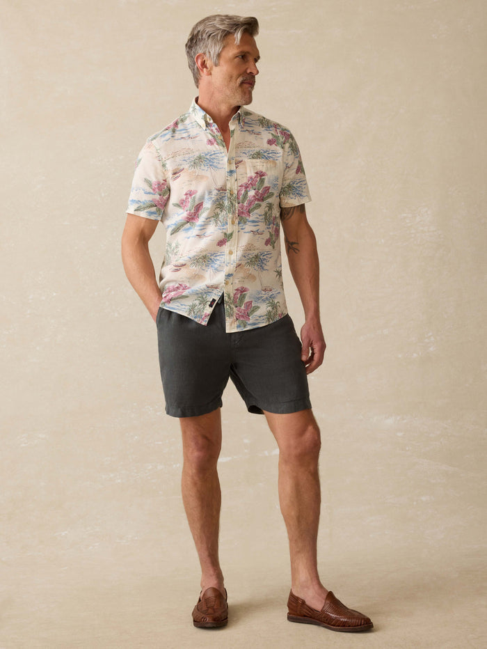Short-Sleeve Breeze Shirt (Tall) - Molokai Scenic Tropical