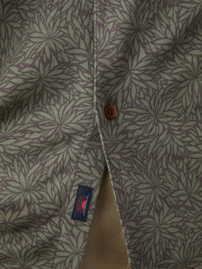| Short-Sleeve Hermosa Shirt - Olive Frond | Faherty Brand