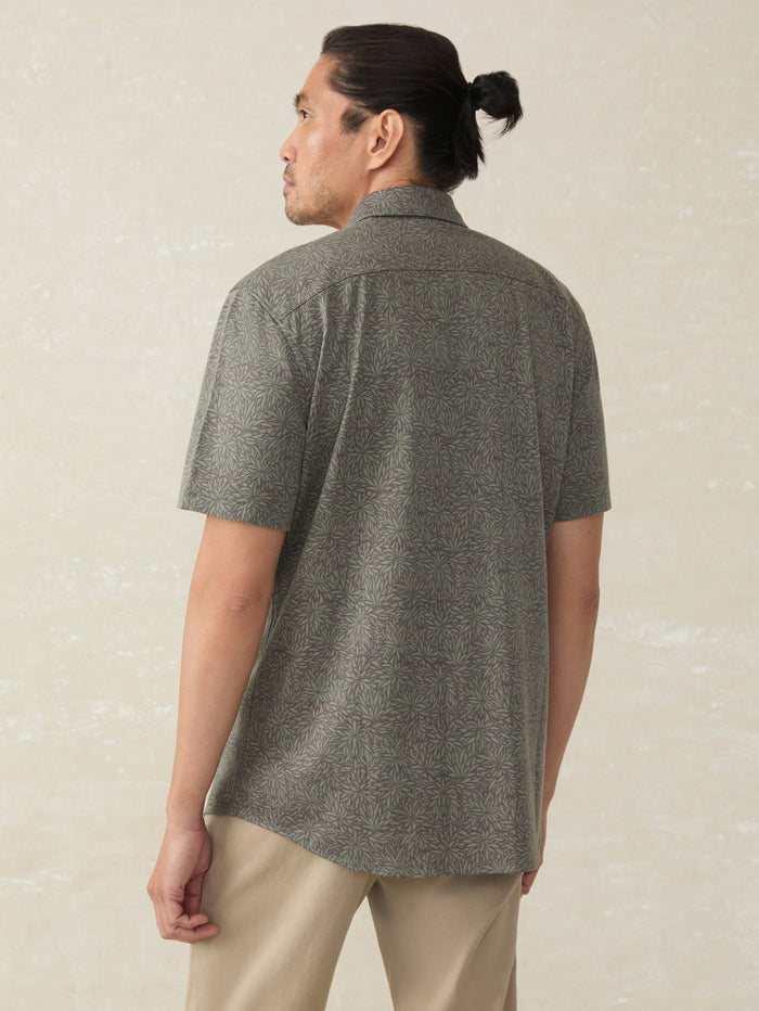 | Short-Sleeve Hermosa Shirt - Olive Frond | Faherty Brand