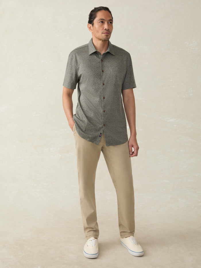 | Short-Sleeve Hermosa Shirt - Olive Frond | Faherty Brand
