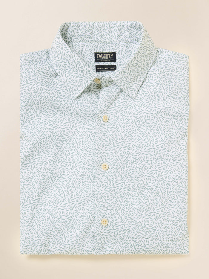 | Short-Sleeve Movement™ Monterey Shirt - Sage Grove Foliage | Faherty Brand