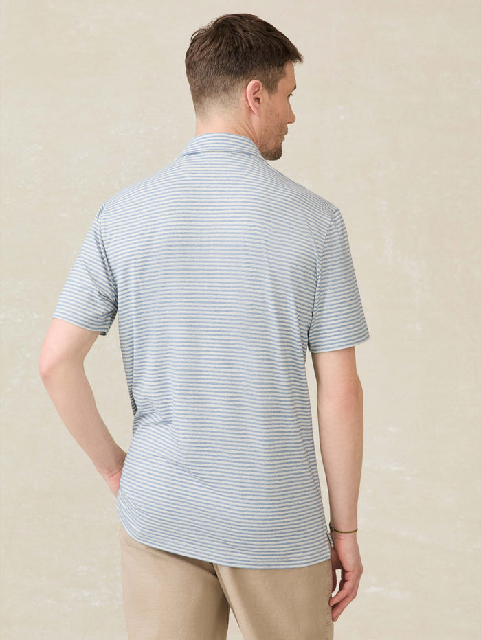 Short-Sleeve Movement Polo - Long Valley Stripe