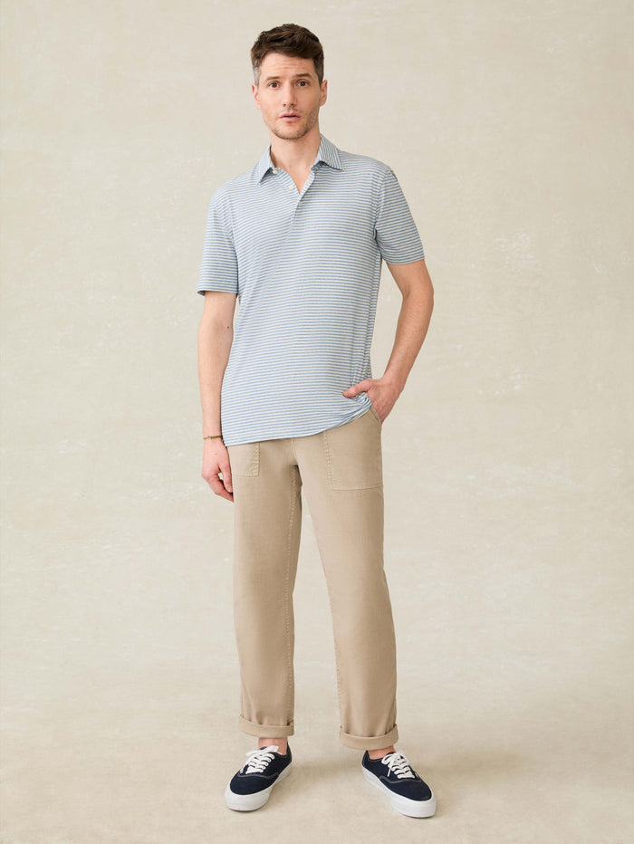 Short-Sleeve Movement Polo - Long Valley Stripe