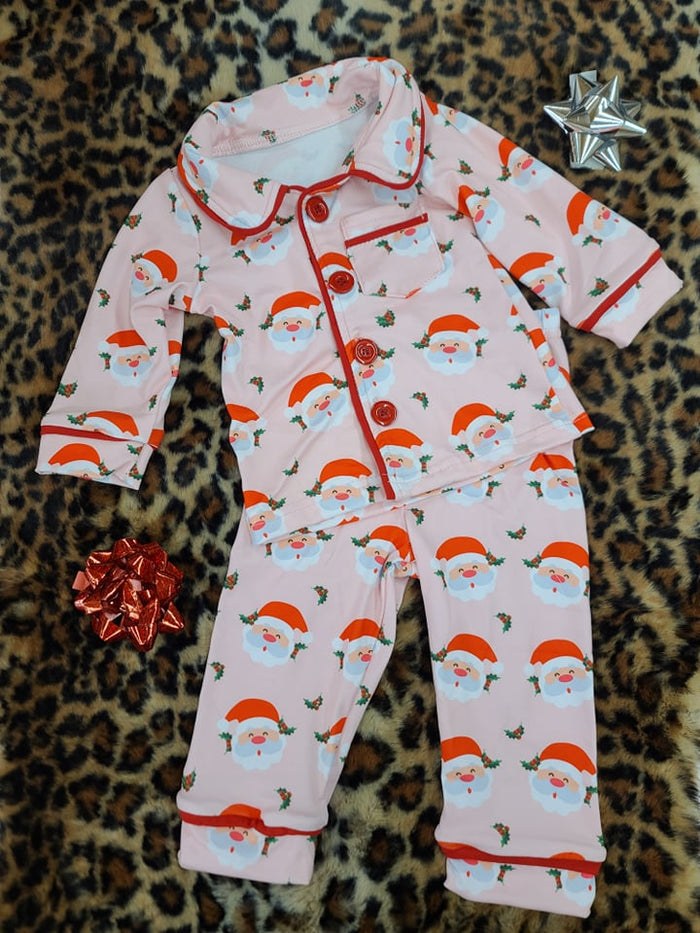 Sibling Matching Santa Pjs/Gown/one piece