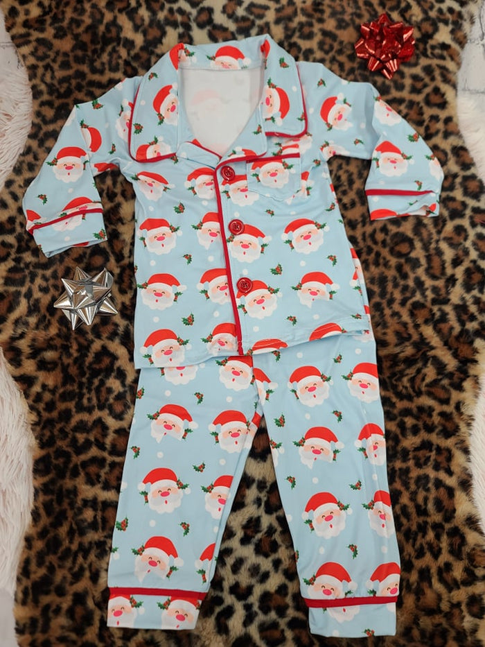 Sibling Matching Santa Pjs/Gown/one piece